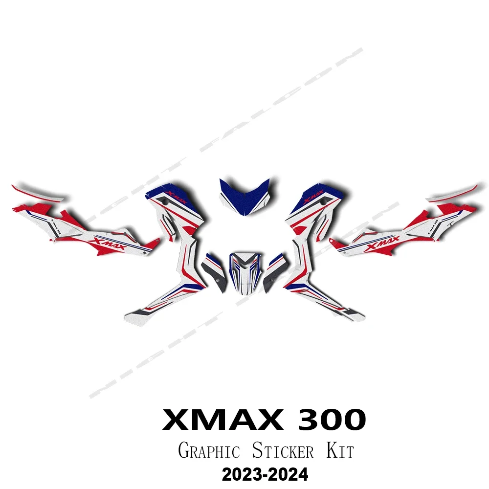 

Xmax 300 2023, модификация защитной пленки для мотоцикла, аксессуары для XMAX 300 X Max 300, комплект наклеек