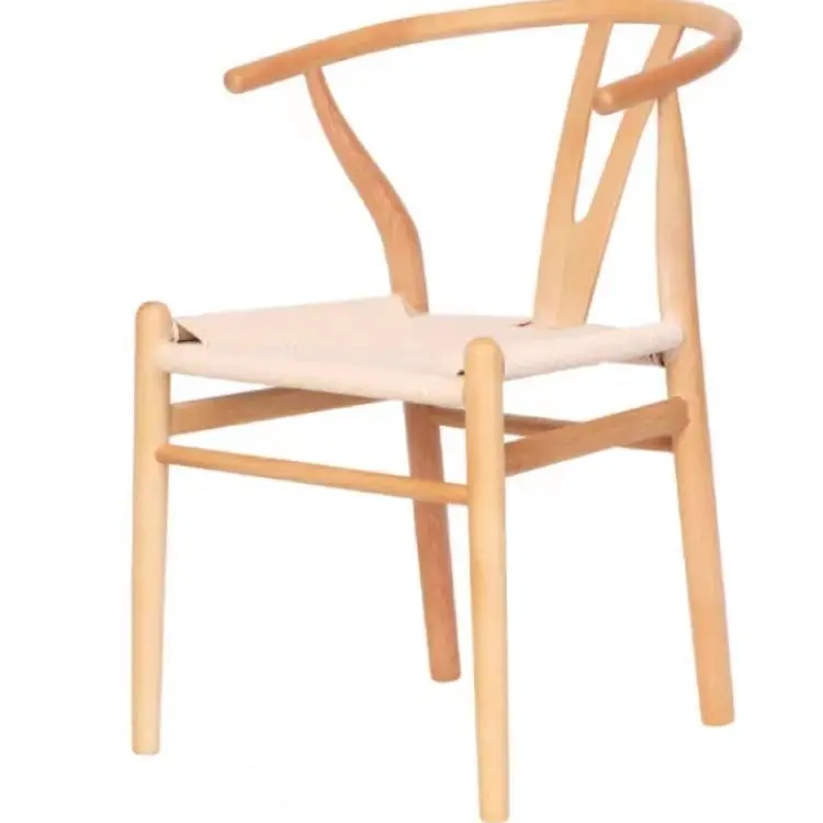 

All solid wood Y chair Nordic designer solid wood dining chair Leisure backrest armchair Beech Y chair for home study