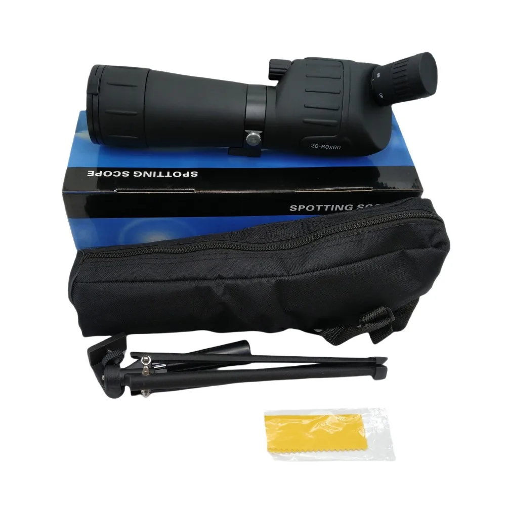 장거리 스팟 스코프 20-60x60 방수 컴팩트 스코프 스팟팅 스코프