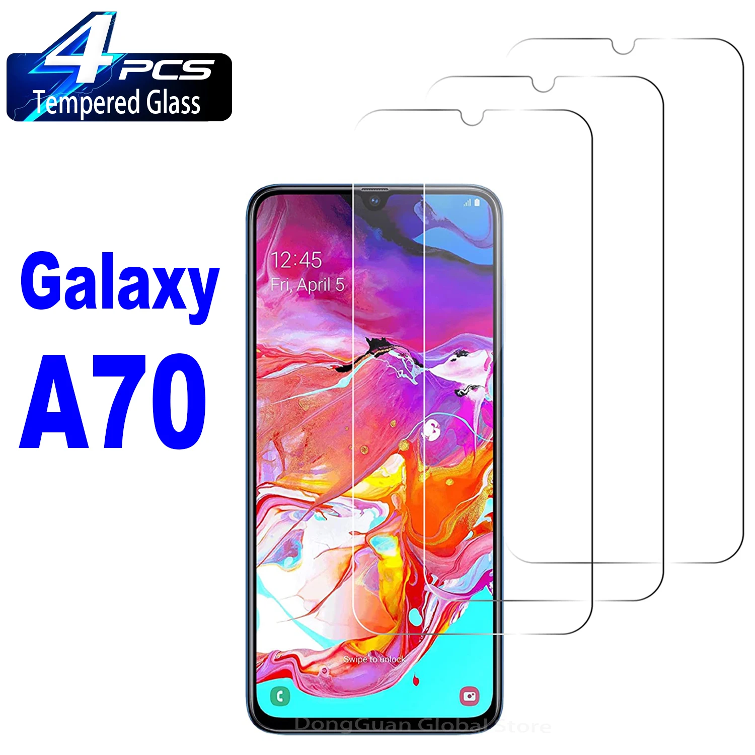 

2/4Pcs 2.5D Tempered Glass For Samsung Galaxy A70 A70s SM-A705 SM-A707 Protector Glass Film