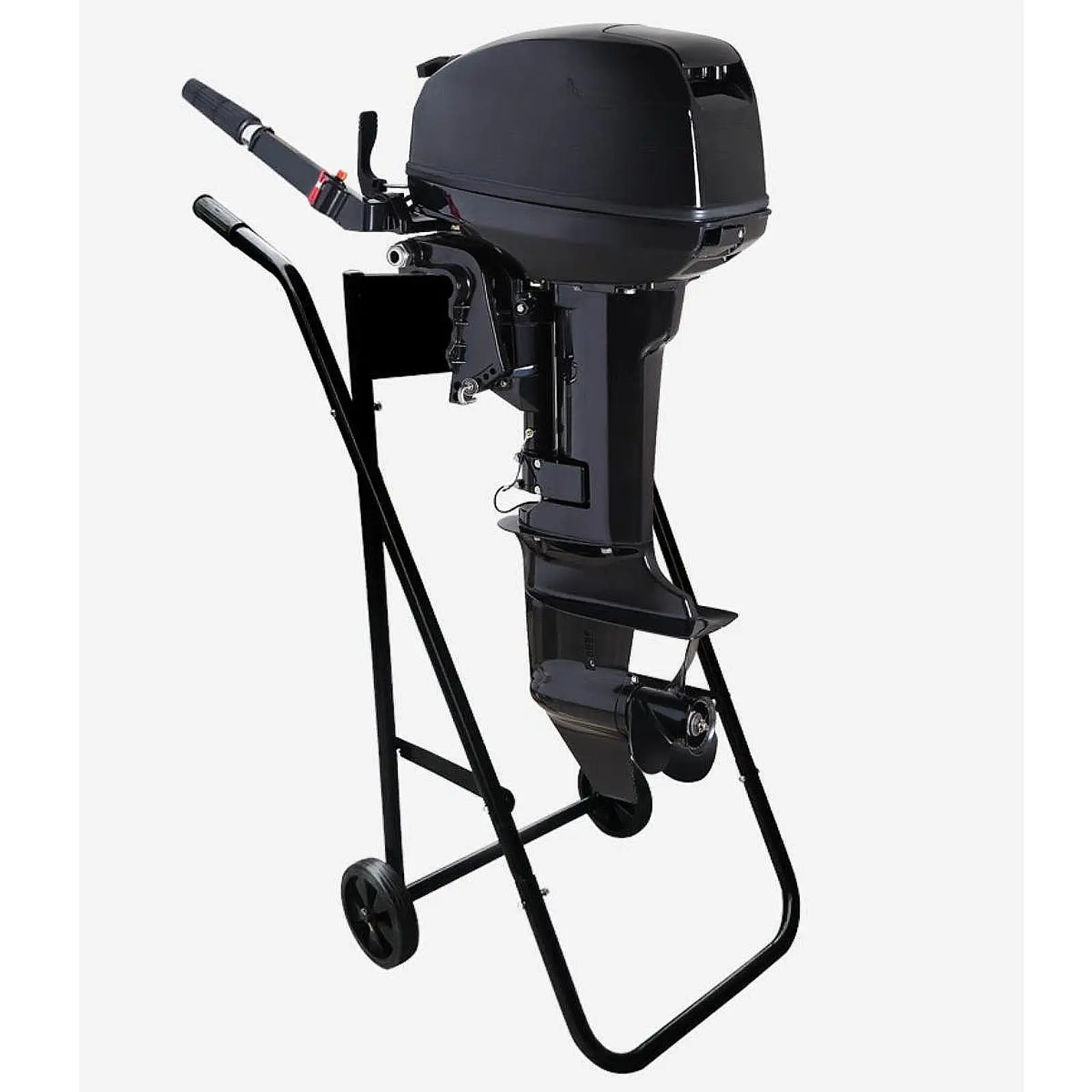 Outboard Motor Cart Engine Stand for Shaft Motors, Carrier Maintenance, Easy to Install Repair Storage Transport Trailer