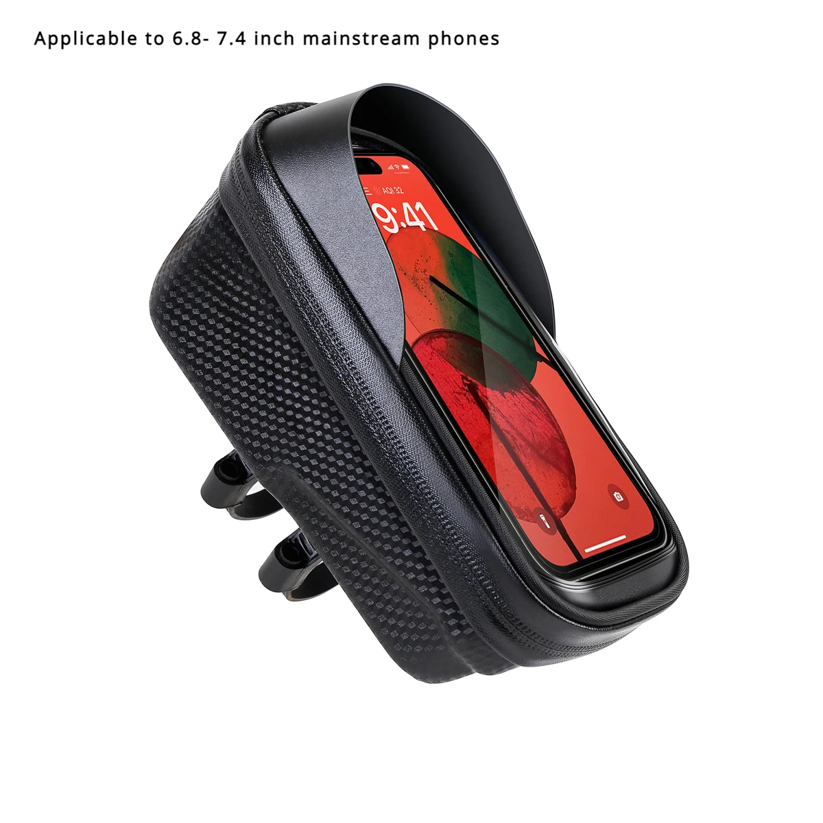 Bicycle Phone Bag Waterproof Bike Bag Waterproof Eva Hard Shell Bike Phone Bag for Cycling Touchscreen Front Frame for Road