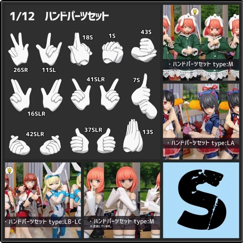 SH STUDIO 1/12 Soldier Goddess Device Hand Type S Group Resin GK Model Accessories In Stock For Fans Collection