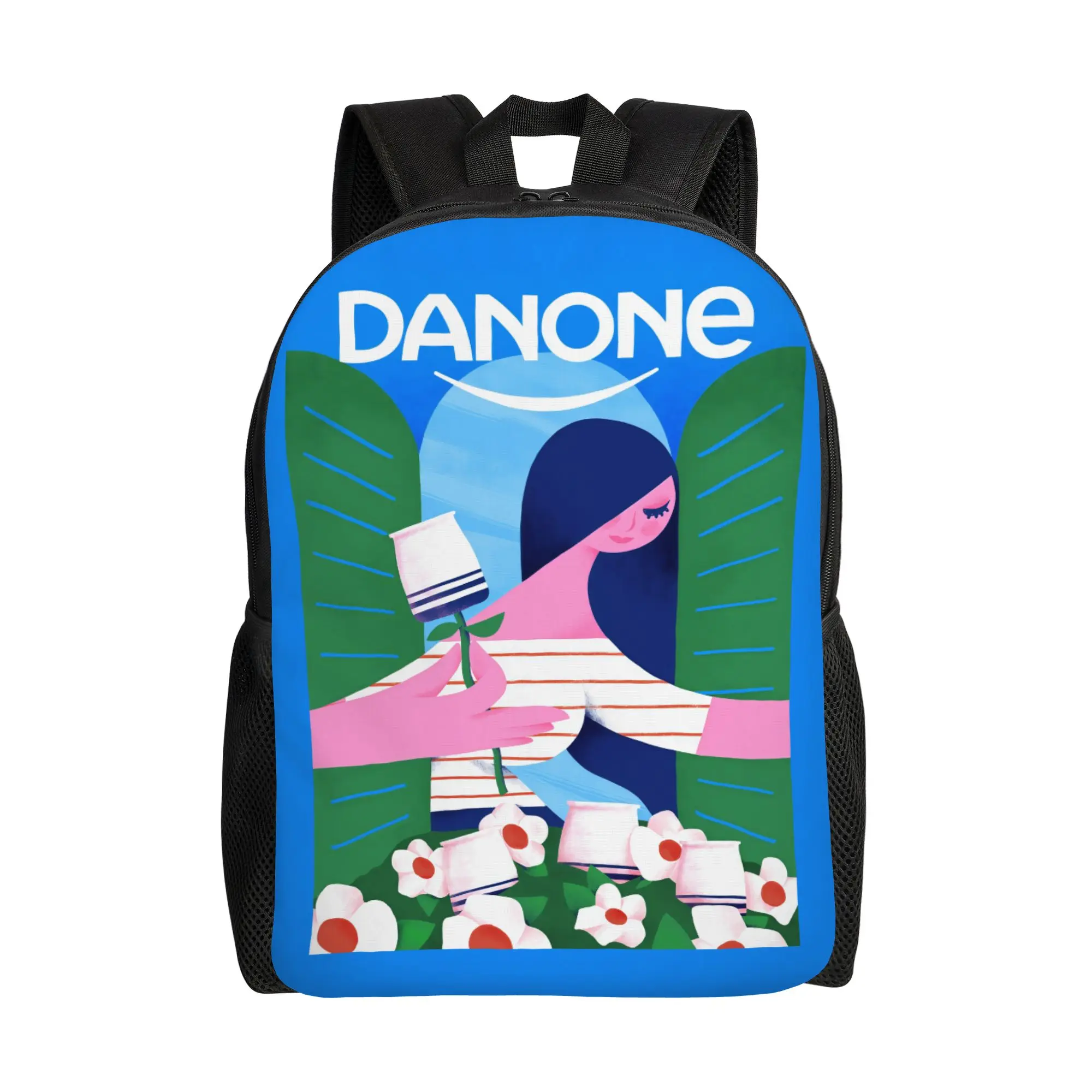 

Рюкзак DDanone Flower Yogurt для офисных работников, модная сумка для ноутбука большой вместимости, к началу учебного года