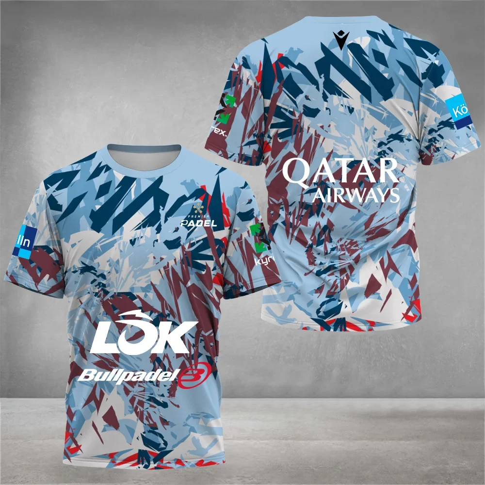 Summer Sweat-Wicking Quick Dry Crew Neck Tennis T-Shirt Men\'s Padel Clothing 2024 Outdoor Badminton Running Short Sleeve Tshirts