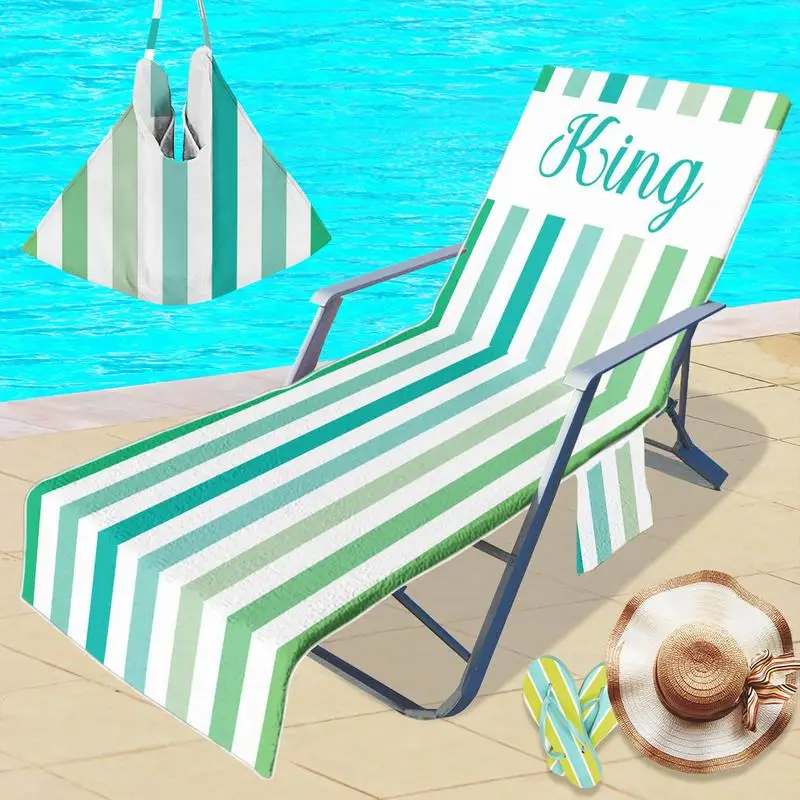 Beach Chair Covers With Pockets Classic Chaise Lounge Towel Microfiber Pool Chair Towel Cover With Side Pockets Soft And Quick