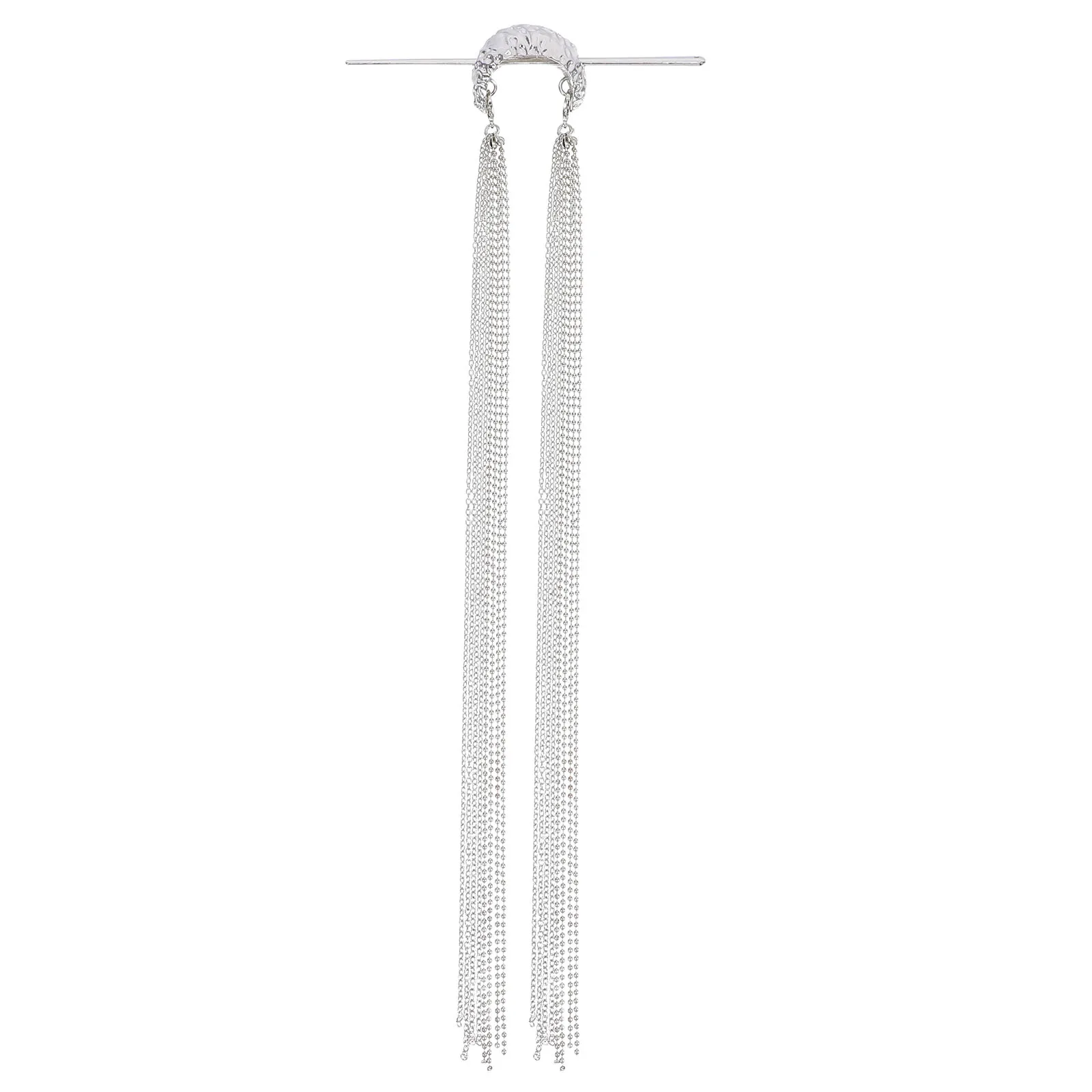 

Vintage Long Tassel Hairpin Chinese Style Metal Hair Stick Chignon Pin Bun Holder For Women Elegant Decorative Updo Accessories