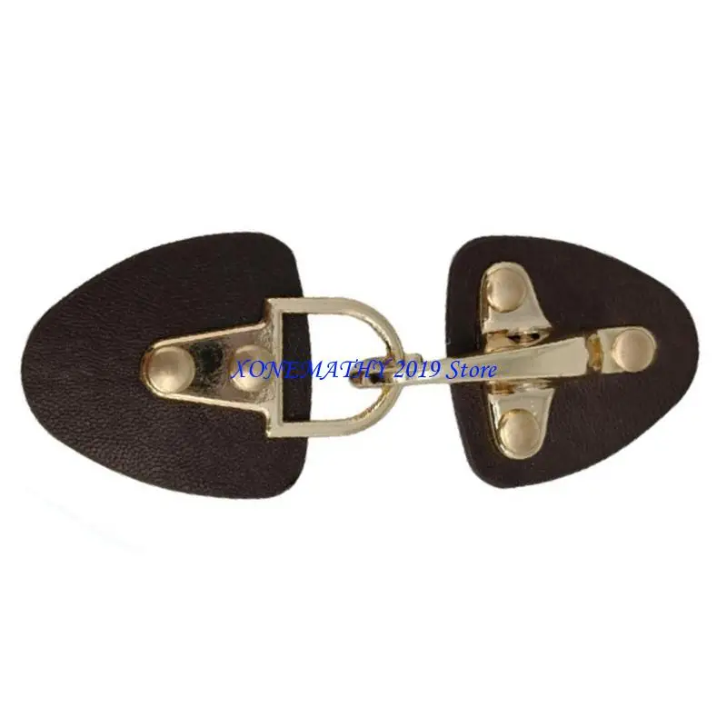 

F42F Роскошная застежка с декоративными пряжками из искусственной кожи для улучшения верхней одежды