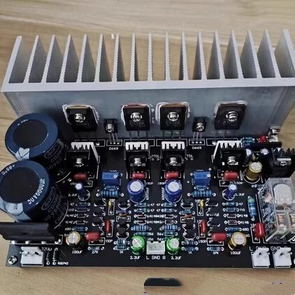 GHXAMP For ON-Semi 0302/0281 High-Fidelity 150W+150W Amplifier Board with Differential & Constant Current Design - 165x127x60mm