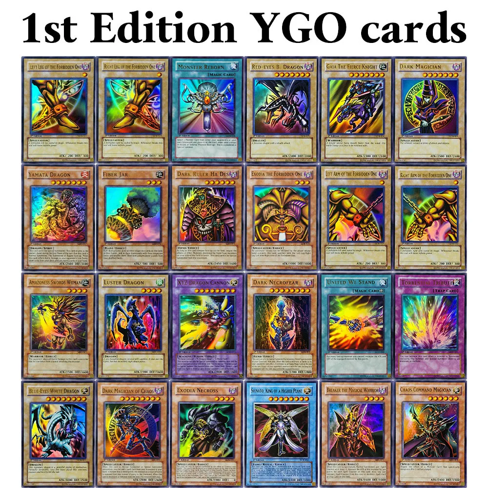 

Первое издание Yu-Gi-Oh! Карты для игр с прокси-покемонами: Золотые, эпические, редкие карты, ЛОБ (левая и правая руки, левая и правая ноги), XYZ-Dragon Cannon