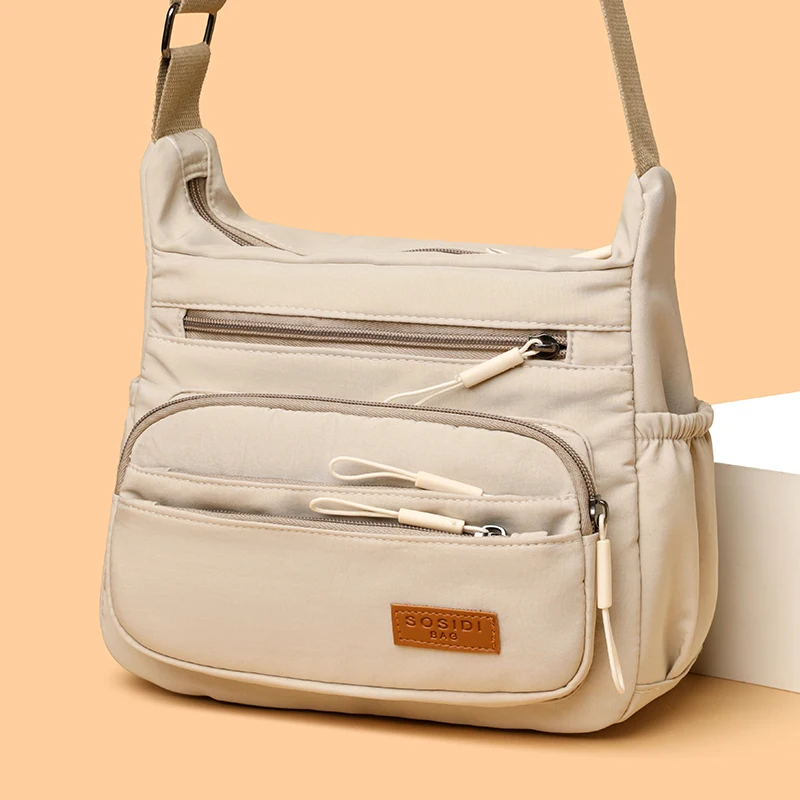 

New Style Leisure High-quality Cloth Fabric Ladies' Handbag High-capacity Crossbody Bag Travel Bag Multi-compartment Casual Bag