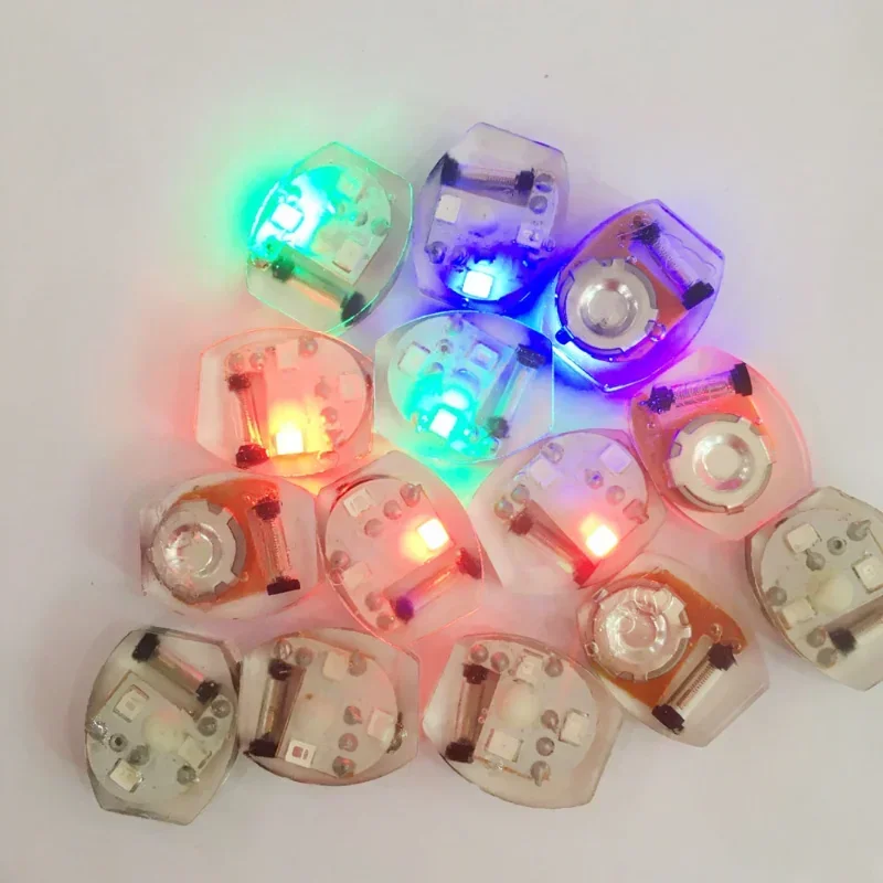 100 pcs/lot LED Shoes light Green Blue Red blingking flashing lamps Colors changing glowing children running shoes lamps