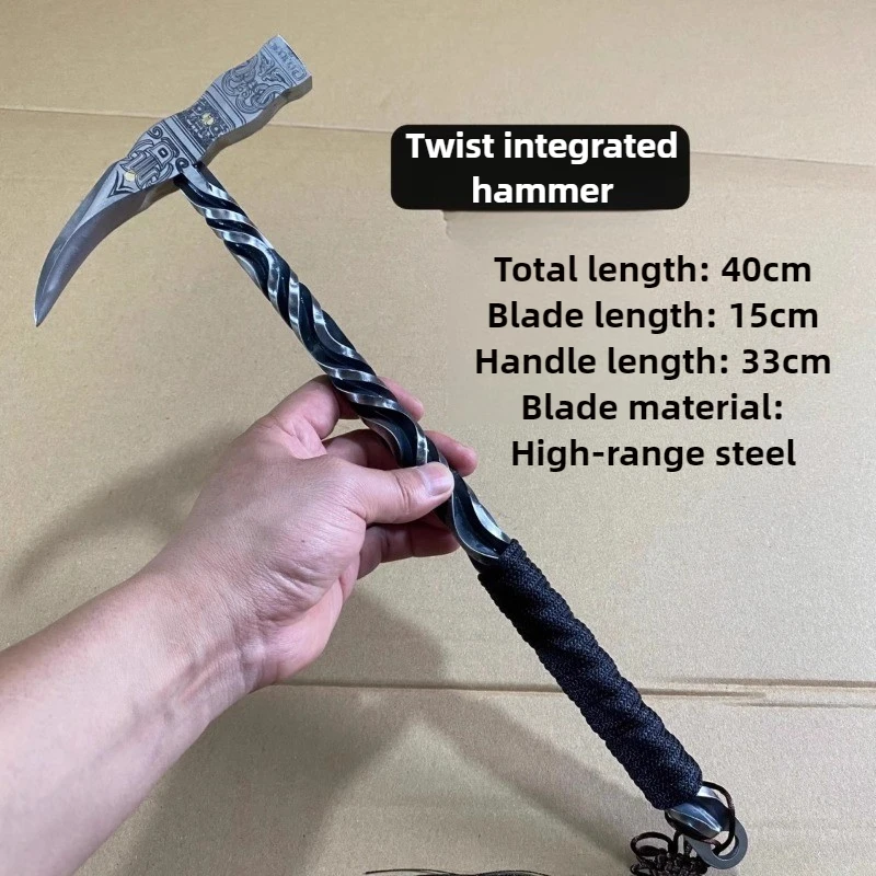 

High Chromium Steel Claw Hammer Hand Forging Outdoor Camping Hammers Professional Carpenter Steel Hammer Hand Tools Manual