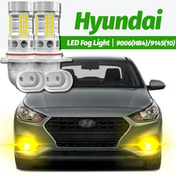 2pcs LED Fog Light Blub Lamp HB4 9006 Canbus For Hyundai Accent i10 i30 Sonata 2002-2005 Solaris 2017 2018 2019 2020 2021