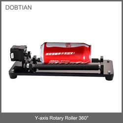 CNC Laser Engraver Y-axis Rotary Roller 360° Rotating 3-speed Adjustment Laser Rotary Module for Cylindrical Objects