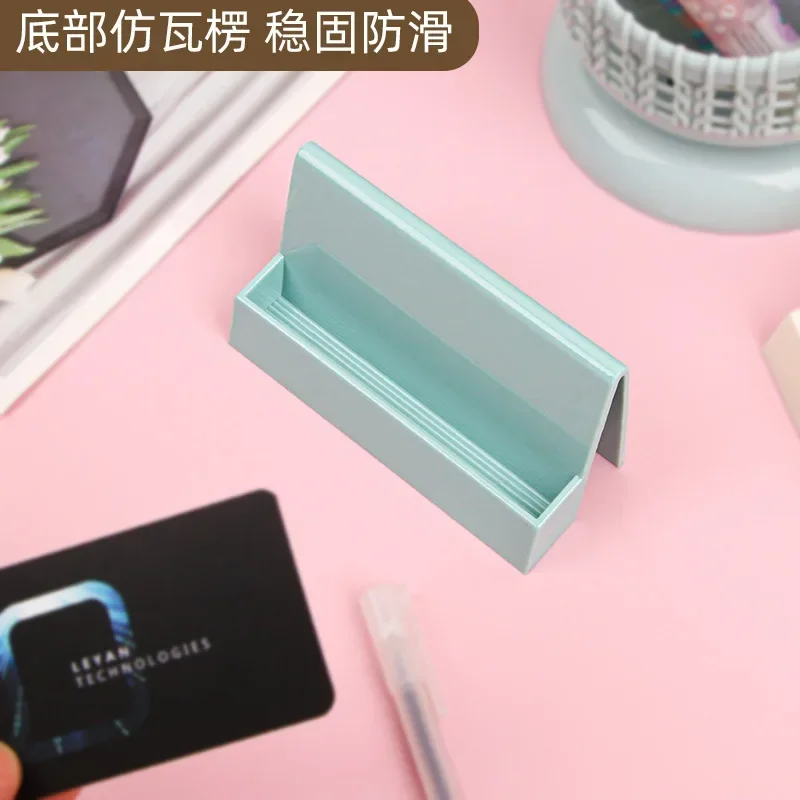 Creative Unique Women's Business Card Holder Desktop Card Storage Box Display Stand Business Exhibition Rack
