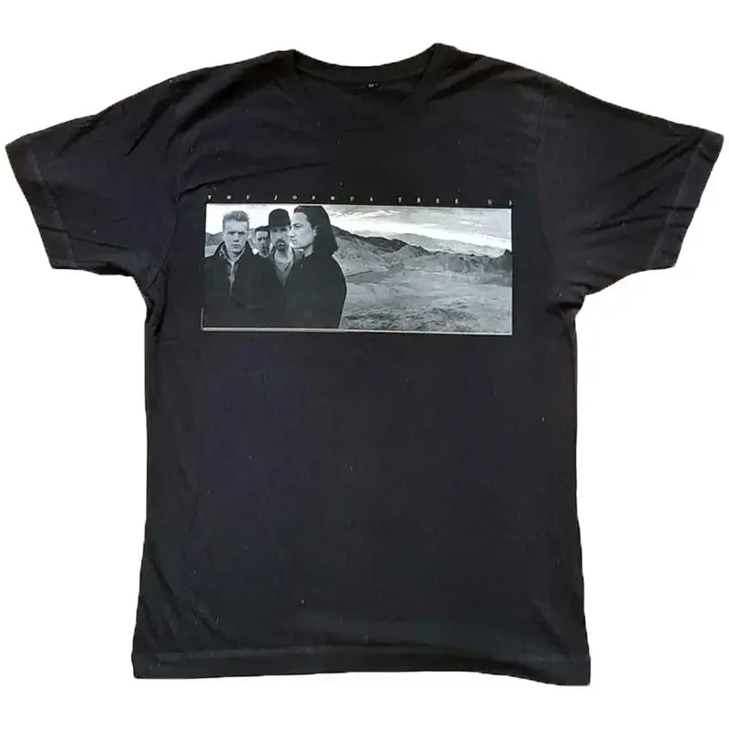 Men's U2 Joshua Tree Photo T-shirt X-Large Black