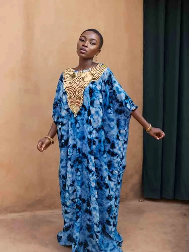 royal-blue-silk-cotton-african-ankara-women-party-clothing-ankara-boubou-printed-sequined-neck-women-dashiki-robe