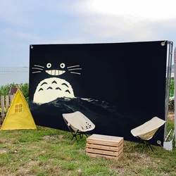 M-My N-Neighbor Cartoon Totoro flag For Picnic Party Art Home Decoration Outdoor Camping Banner
