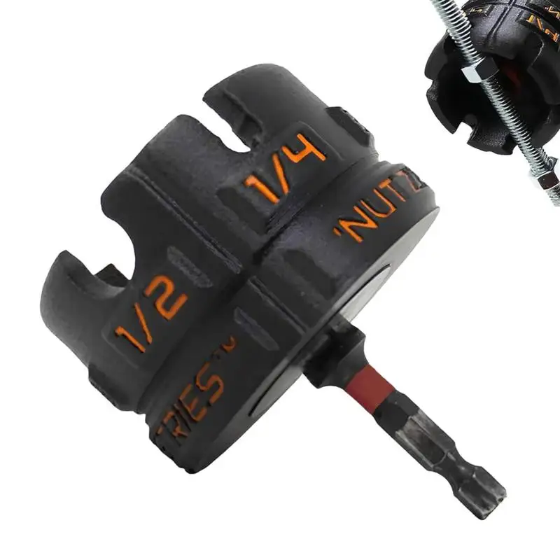 

For Conduit Racks Socket Wrenches Nut Zipper Drill Attachment For Fast Nut And Bolt Removal, Nut Remover Bolt Extractor Tool