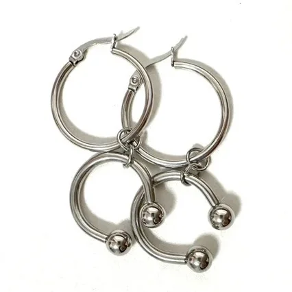 European And American New High-End Majestic Horseshoe Clip Hip-Hop Earrings Ins Fashion Simple Ear Accessories