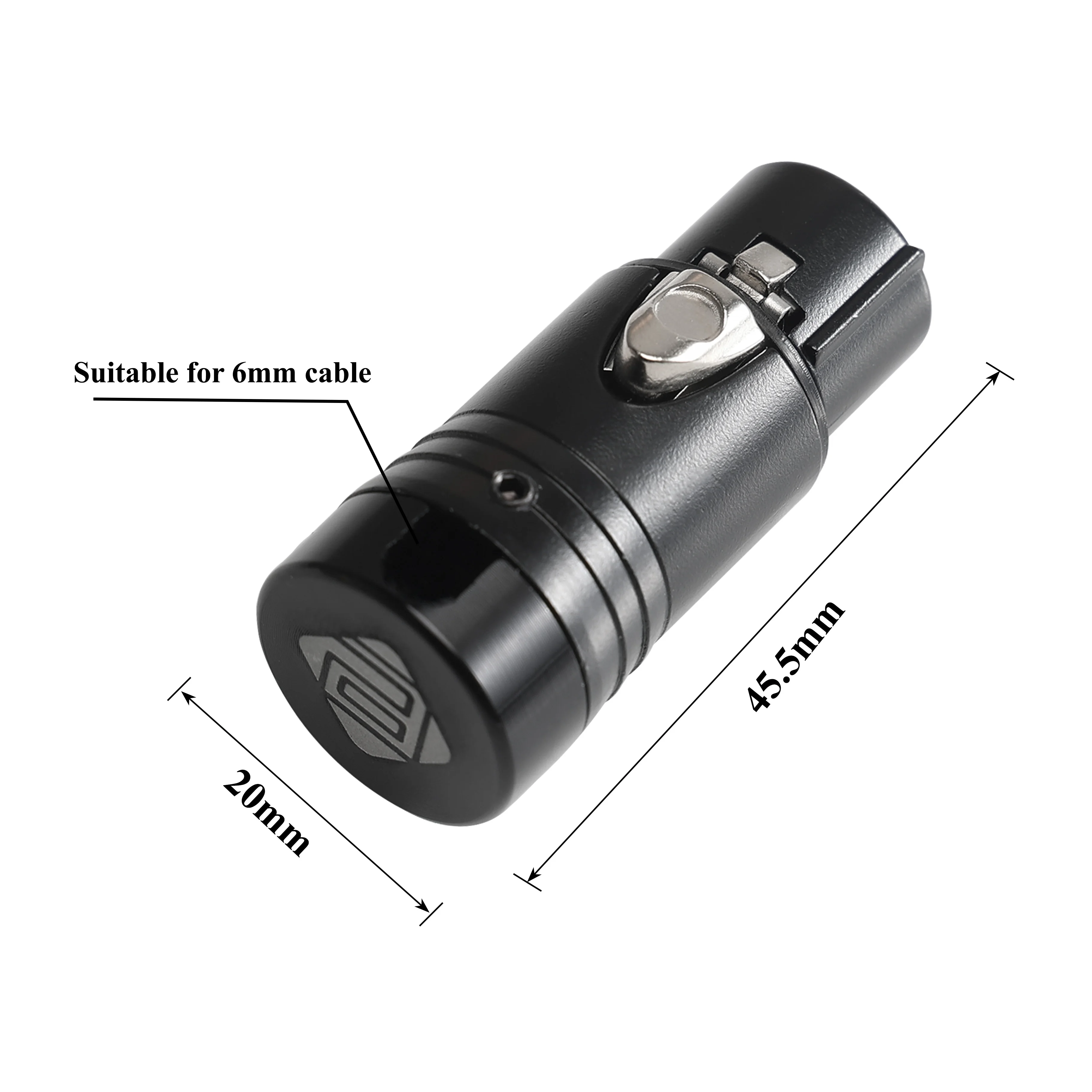 Pro-C 5 Pin Low Profile Audio Gold Right Angle 90 Degree XLR Male Female Connector Plug for DMX LED Stage Light Control Cable