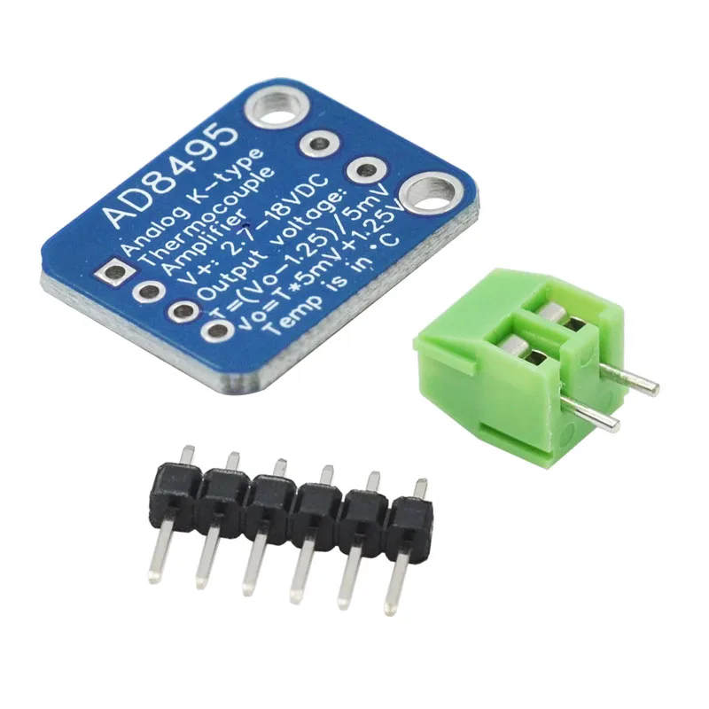 AD8495 ARMZ K-Type Thermocouple Amplifier Module - Precision Temperature Measurement, Analog Output