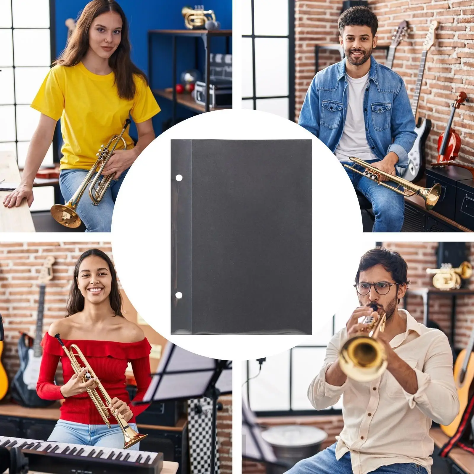 Marching Band Folder Instrument Double Sided Music Sheet Sleeve Trombone Sheet Folder For Outdoor School Performance Stage - view 4