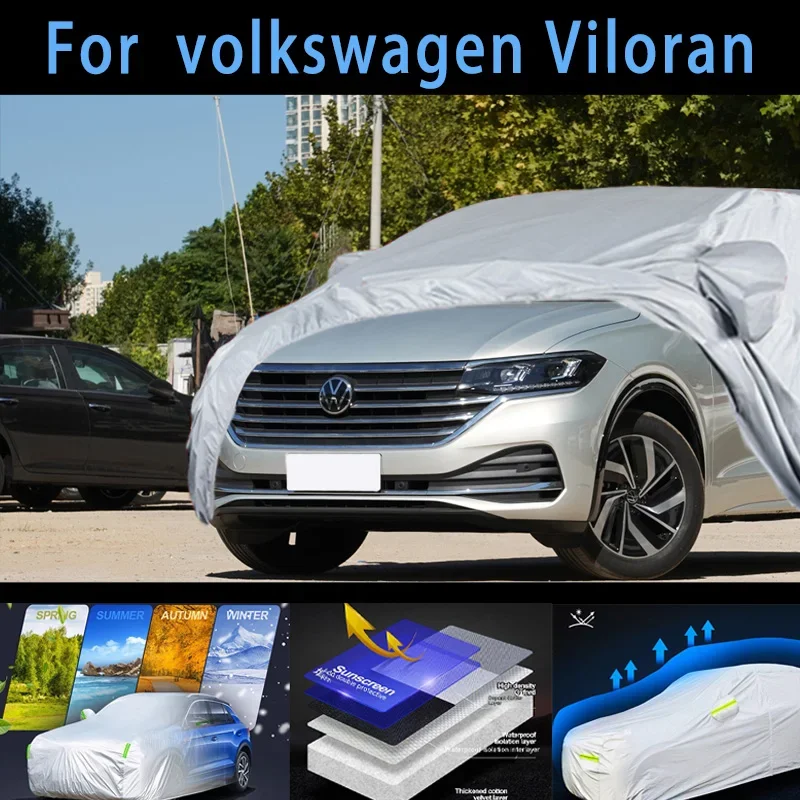 For volkswagen Viloran Car protective cover,sun protection,rain protection, UV protection,dust prevention auto paint protective