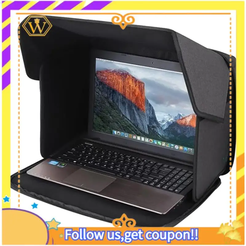 

A01K-солнце для ноутбука, солнцезащитный козырек, портативная складная сумка для ноутбука, экран конфиденциальности, работа на открытом воздухе для ноутбука