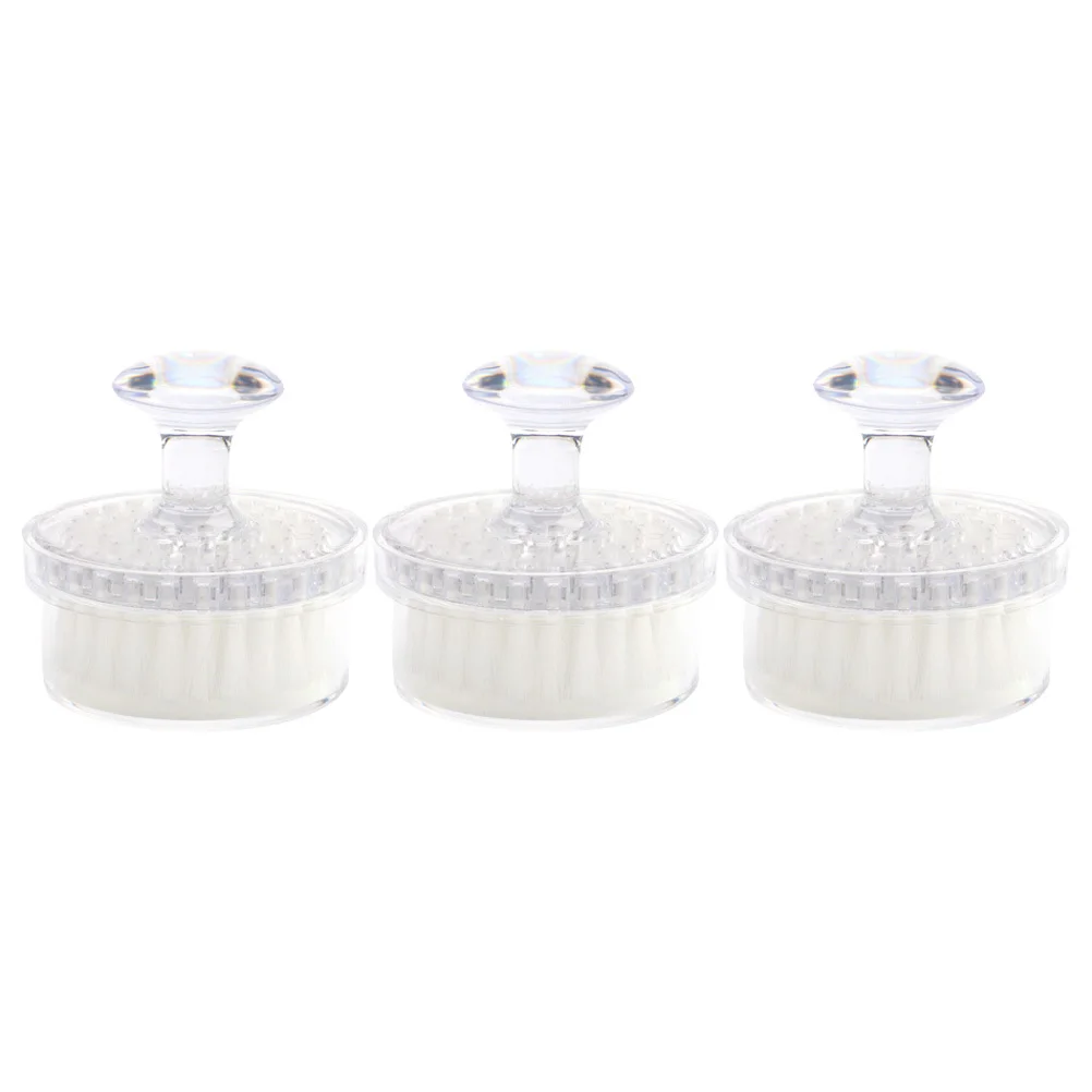 

3pcs Premium Facial Brush For Face Exfoliating Multi-Function Soft-Bristle Manual Face Cleaner Travel Portable Skin Care Tool