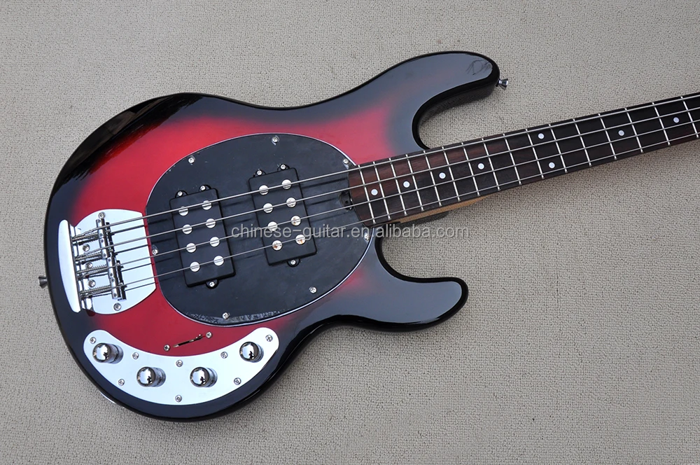Flyoung  Red 4 Strings Electric Bass Guitar Musical Instruments Bass Guitar Bajo Electrico