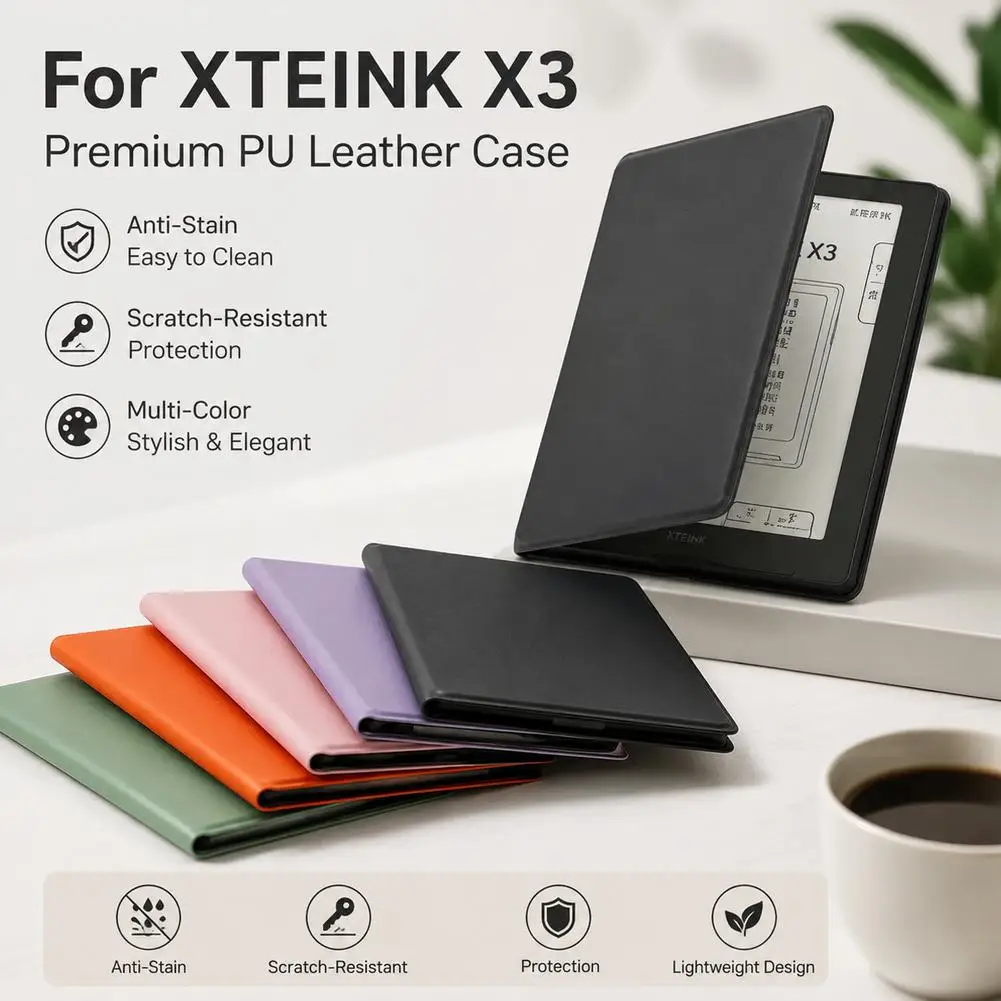 For XTEINK X3 E-book Reader Protective Case Shockproof and Scratch-resistant Electronic Magnetic Protective Case Gift Accessorie