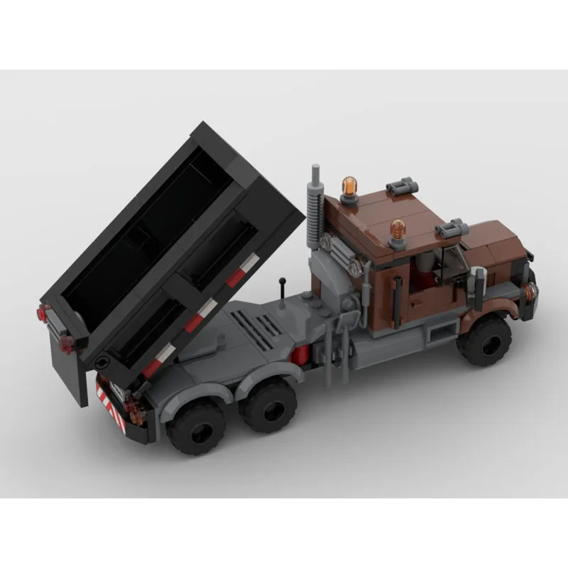 

MOC-106474 Urban Traffic Mini Gravel Truck Building Block Model 294 Parts MOC Boys Children's Birthday Christmas Toy Gift