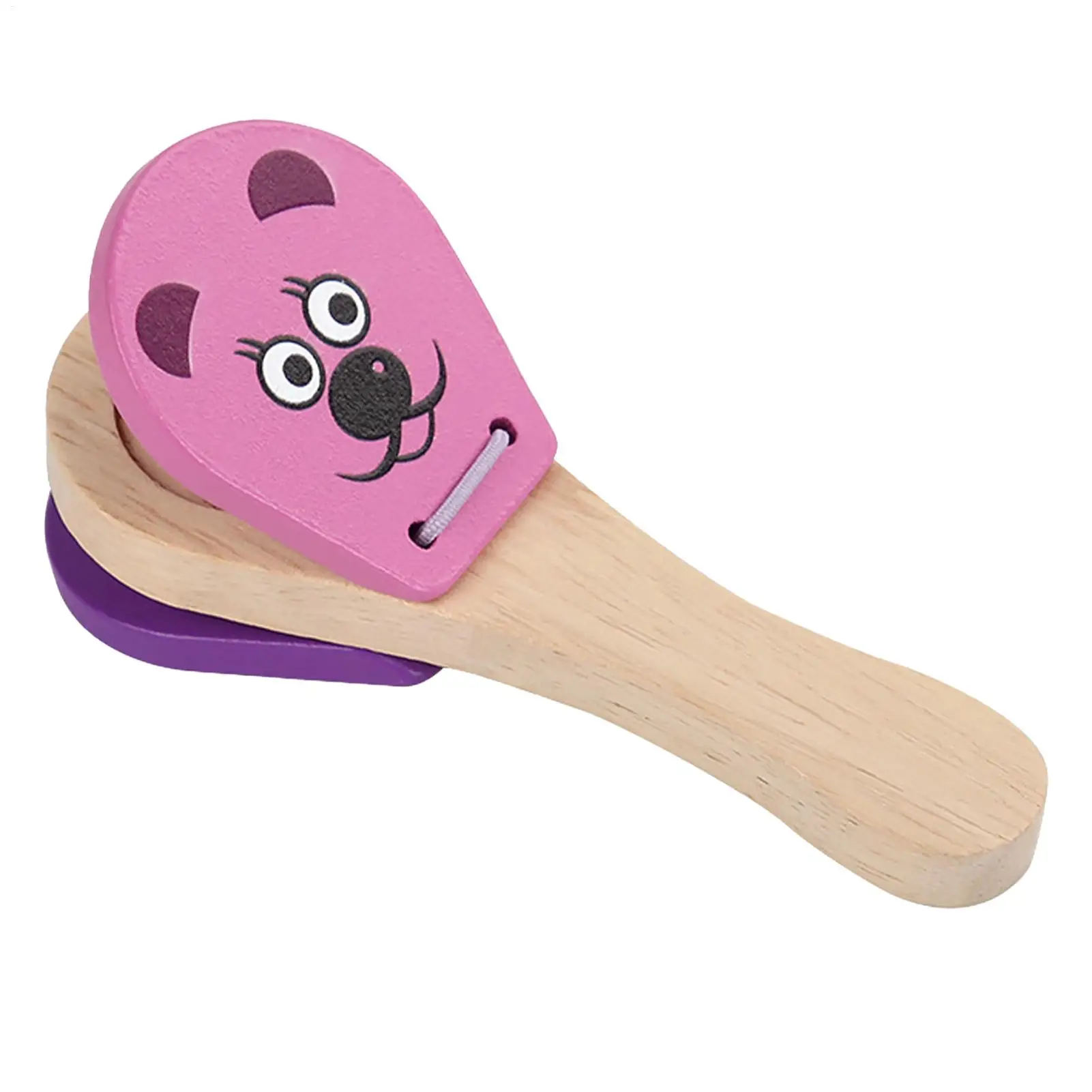 Nacchere a mano Modello animale Mini nacchere Strumento musicale Strumento musicale a percussione Nacchera Giocattolo Batacchio a mano precoce