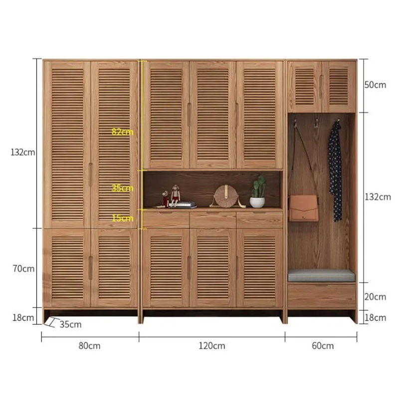 Деревянные скандинавские шкафы для обуви, органайзер, шкаф, гостиная, шкафы для хранения обуви, шкаф, ретро мебель для дома Sapateira LLSC