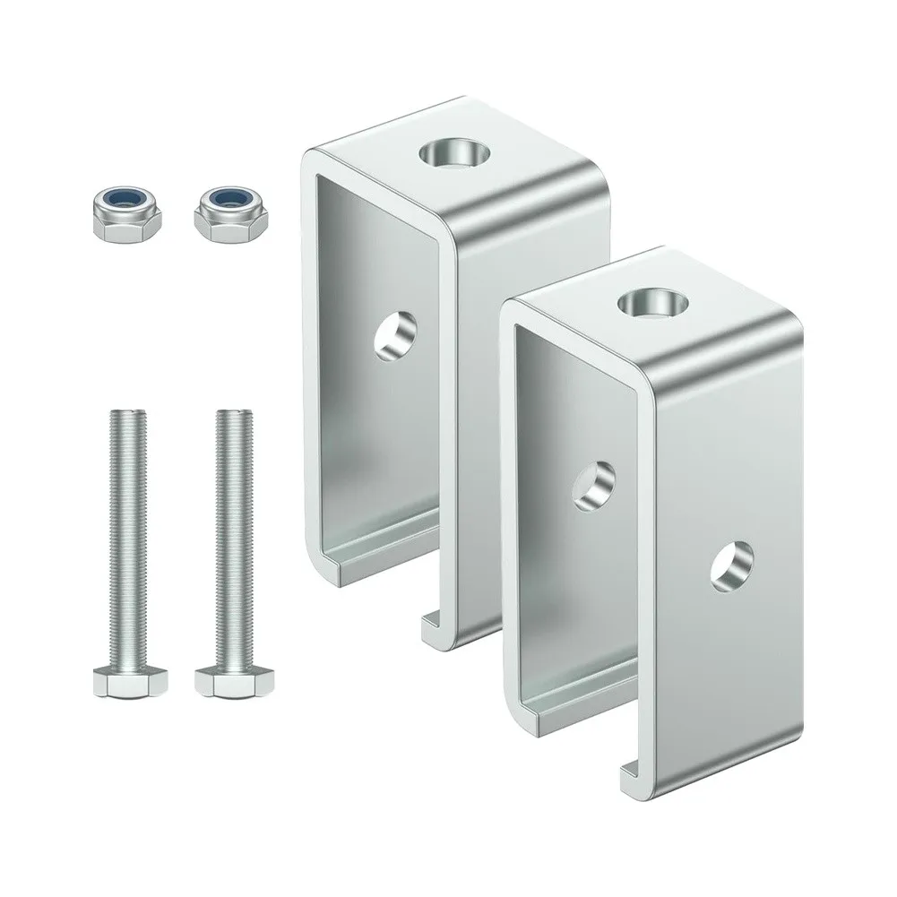 Stainless Steel Channel Trolley Track Hanger Bracket for 1-5/8 Series Strut Channels with 1300 lbs Load Capacity