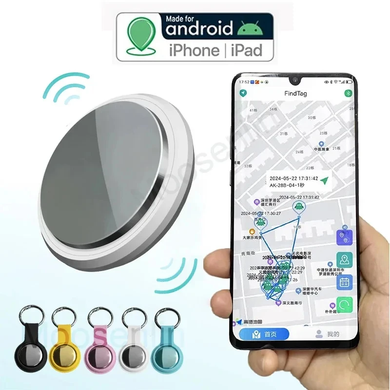 

New GPS Bluetooth Airtag Smart Works With Android and iOS System Mini Locator Tag Tracker Finder