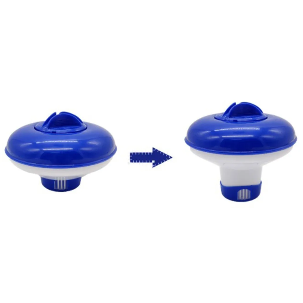 Swimming Pool Adjustable Floating Dispenser Designed for and Pill Storage in Outdoor Pool SPA Bath Environments
