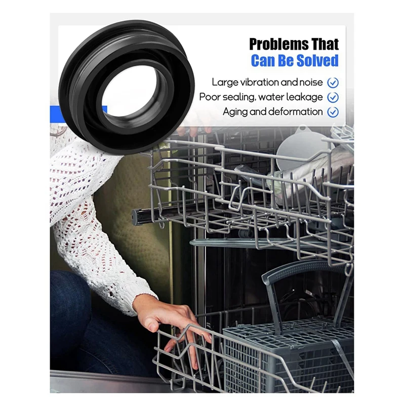 WD08X27458 Dishwasher Floating Seal Assembly ,Dishwasher Circulation Pump Inlet Grommet Retail