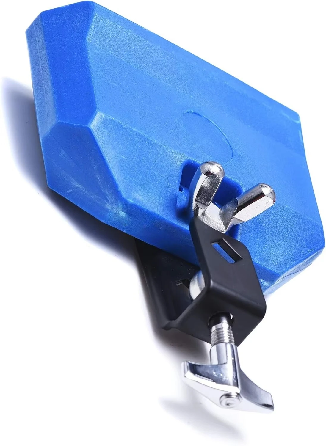 Cowbell jam block plastic percussion instrument with metal stand