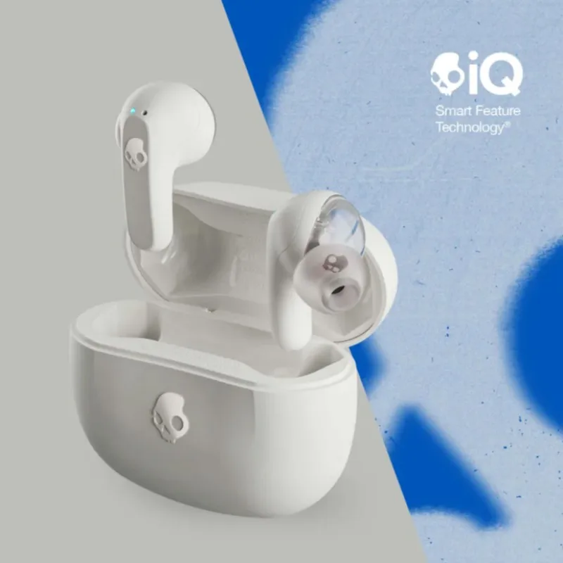 Skullcandy S2RLW-Q751 Rail Wireless Bluetooth Earphones Clear Voice and Mic Earbuds IP55 Water Headphones and Dust Resistant