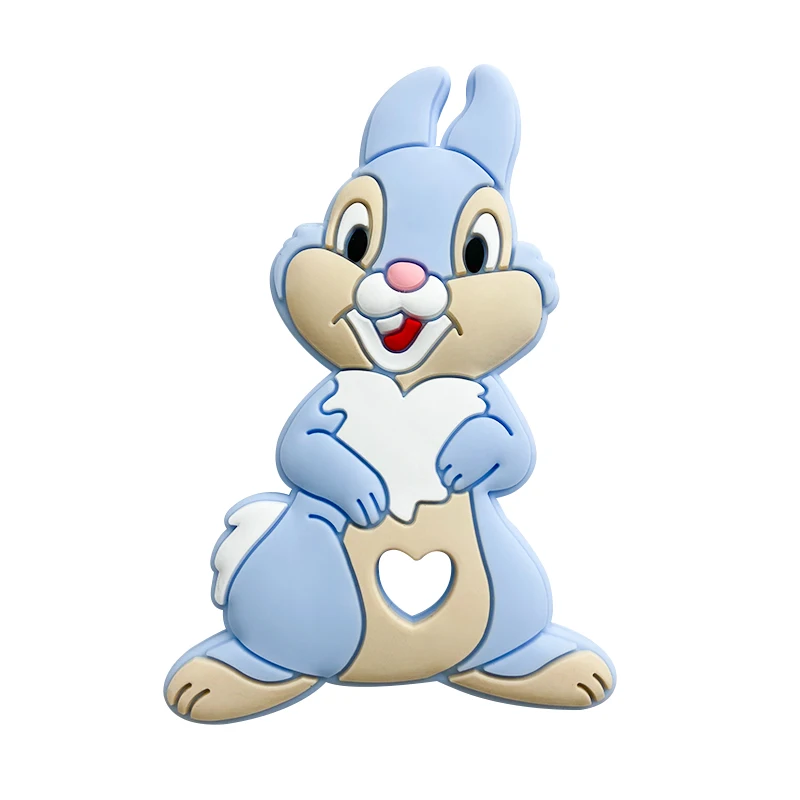 1pcs Disney Silicone Baby Teething Food Grade Cartoon Silicone For Necklaces Baby Teether Toy Nursing Gifts