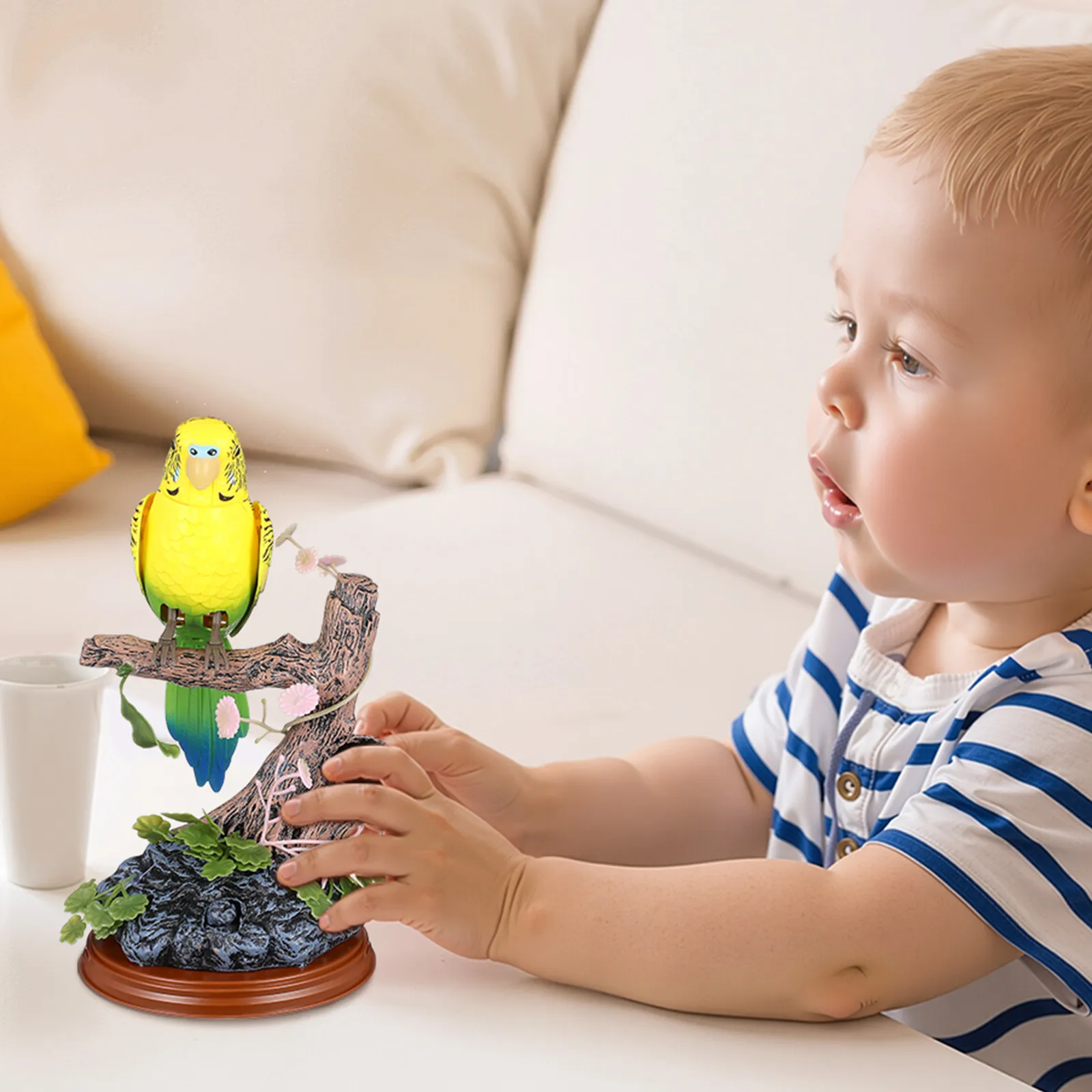

Electric Talking Parrot Kids Educational Learning Speaking Early Childhood Recording Plaything Interactive Fun Gift