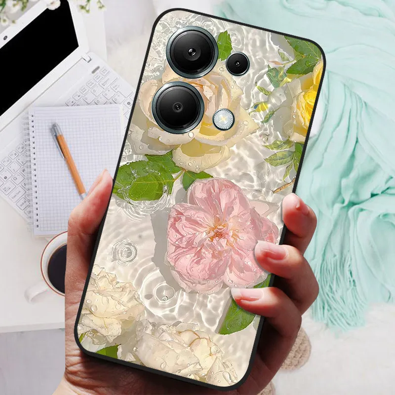 For Poco M6 Pro 4G Case Silicon Back Cover Phone Case for Xiaomi Poco M6 Pro 4G Cases Poco M6Pro Global Soft bumper coque