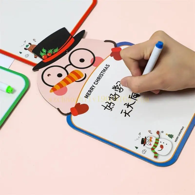 62ka 4pcs pizarra navideña tablero memorando colgante tablero tareas lista tareas tardías doble para para
