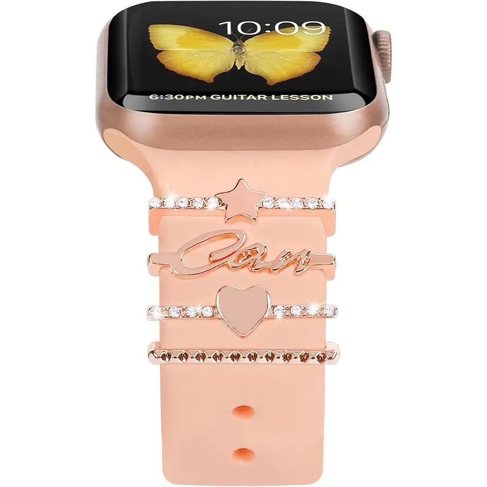 Armband Horlogeband Ornament Creatieve Diamant Broche Polsgordel Bedels Metalen Decoratieve Ring Riem Accessoires