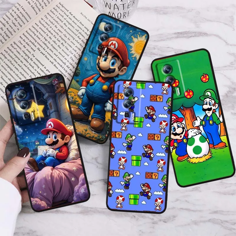 

Super M-Marioss Cartoon Phone Case For Xiaomi Redmi 12 13C 12C 13 10C 9T A2 9A 9C 7A Note 10S 8T 10 9 8 Pro 4G 5G Black