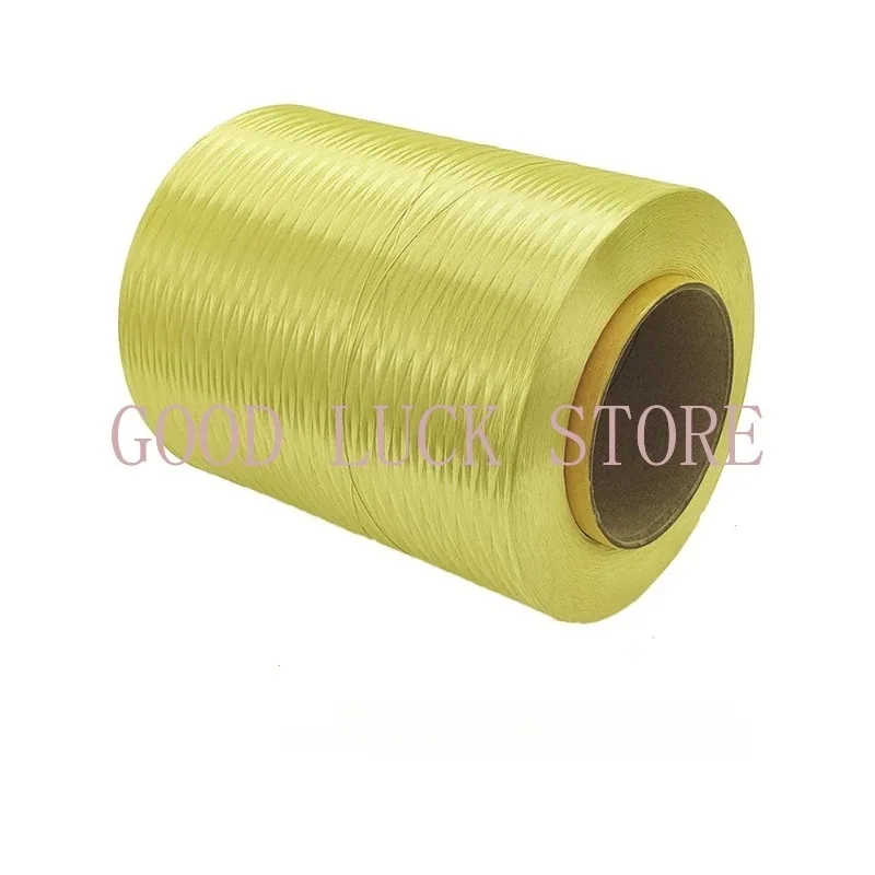 

1414 440Dtex Aramid Fiber Tow Filament Yarn Thread Tape Yellow 500/1000/2000 Meters