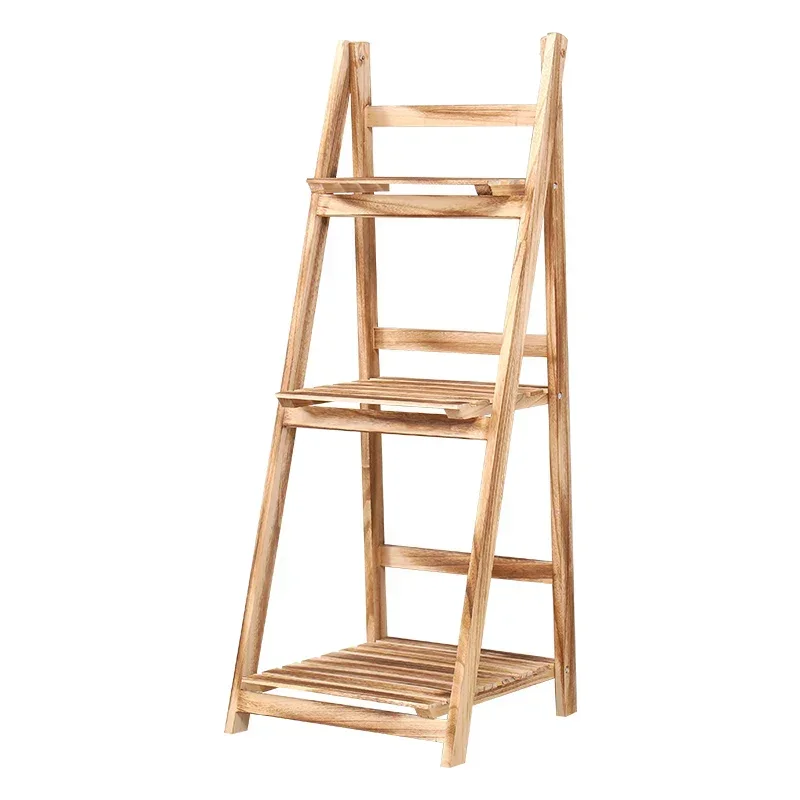 Support à fleurs pliable en bois, étagère à chaussures pour balcon, étagère de jardin simple, organisateur de salon multicouche 117, offre spéciale